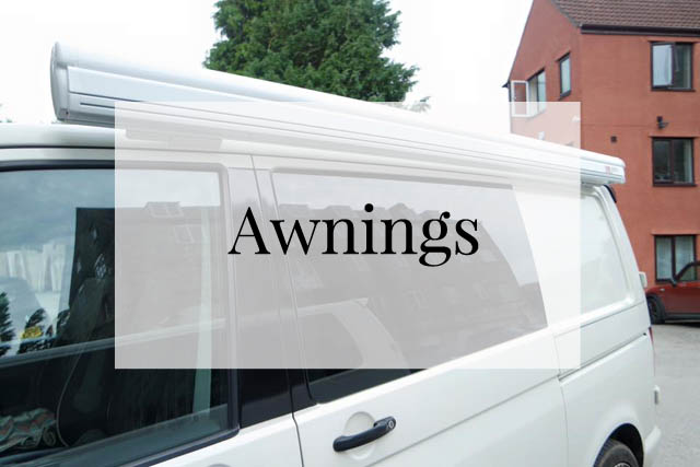 Campervan and Caravan Awnings for VW T4 T5 T6 including Vango and Fiamma