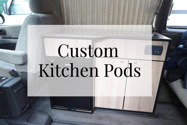 Custom Built Kitchen Pods for Campervan VW T4, T5, T6
